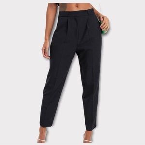 ASOS DESIGN Tailored Smart Trousers Black Sz US 8 NWT